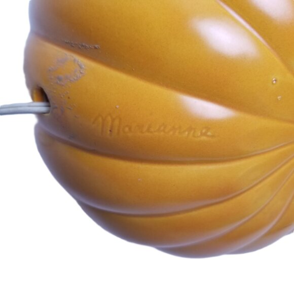 Ceramic Halloween Pumpkin Orange BOO Light Up Decoration Jack O Lantern Vintage - Picture 9 of 13